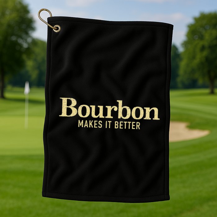 Bourbon Makes It Better Golf Towel