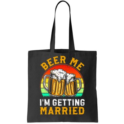 Beer Me IM Getting Married Groom Groomsmen Tote Bag