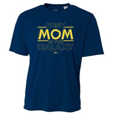 Best Mom In The Galaxy Birthday Mother’S Day Cooling Performance Crew T-Shirt