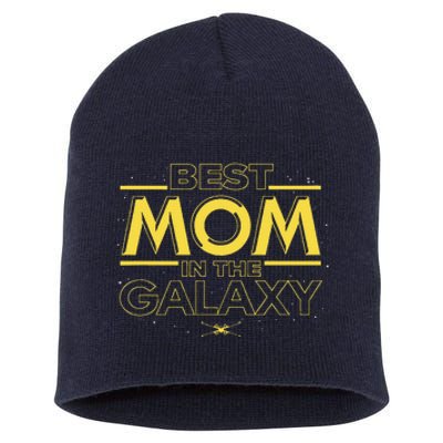 Best Mom In The Galaxy Birthday Mother’S Day Short Acrylic Beanie