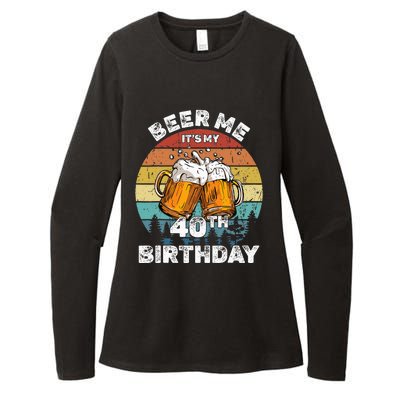 Beer Me ItS My 40th Birthday Womens CVC Long Sleeve Shirt