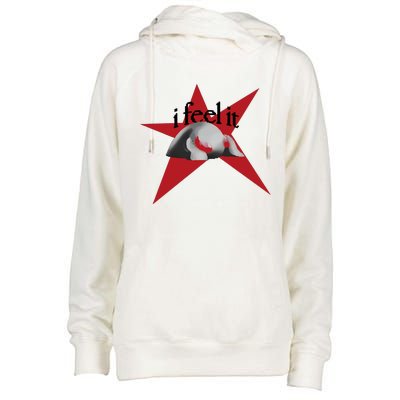 Bean Monster I Feel It Star Womens Funnel Neck Pullover Hood