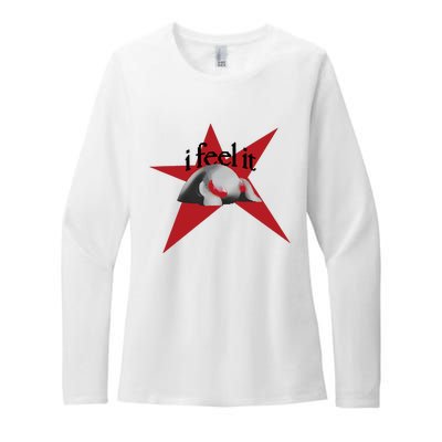 Bean Monster I Feel It Star Womens CVC Long Sleeve Shirt