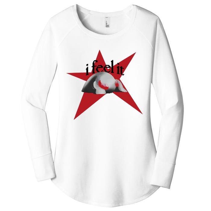 Bean Monster I Feel It Star Women's Perfect Tri Tunic Long Sleeve Shirt