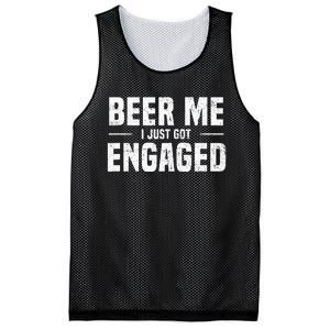 Beer Me I Just Got Engaged Funny Engagement Mesh Reversible Basketball Jersey Tank