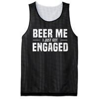 Beer Me I Just Got Engaged Funny Engagement Mesh Reversible Basketball Jersey Tank