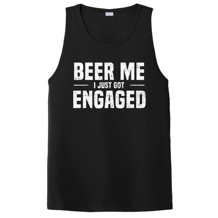 Beer Me I Just Got Engaged Funny Engagement PosiCharge Competitor Tank