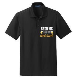 Beer Me I Just Got Married Wedding Gift Dry Zone Grid Polo