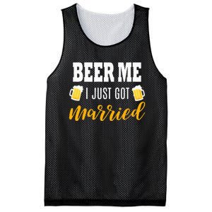 Beer Me I Just Got Married Wedding Gift Mesh Reversible Basketball Jersey Tank