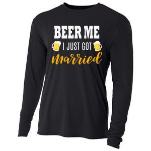 Beer Me I Just Got Married Wedding Gift Cooling Performance Long Sleeve Crew