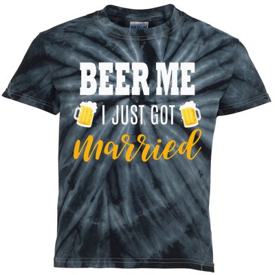 Beer Me I Just Got Married Wedding Gift Kids Tie-Dye T-Shirt