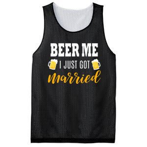 Beer Me I Just Got Married Wedding Mesh Reversible Basketball Jersey Tank