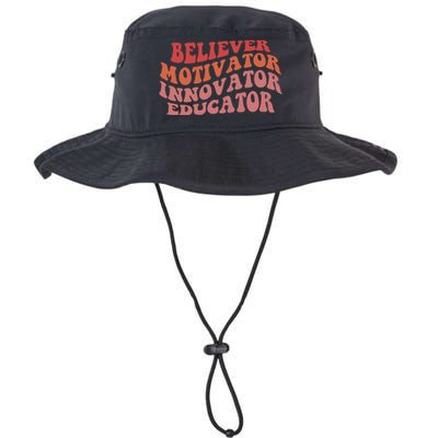 Believer Motivator Innovator Educator Legacy Cool Fit Booney Bucket Hat