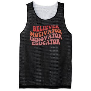 Believer Motivator Innovator Educator Mesh Reversible Basketball Jersey Tank