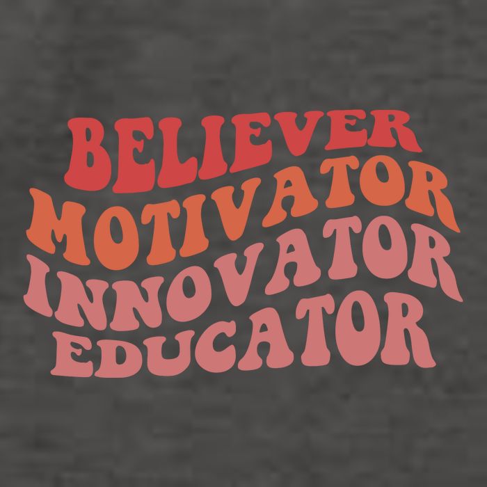 Believer Motivator Innovator Educator Vector Backpack