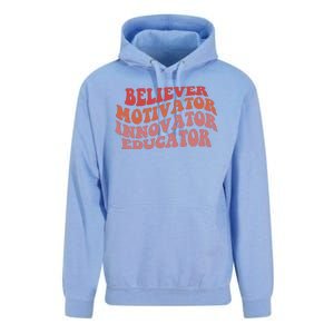 Believer Motivator Innovator Educator Unisex Surf Hoodie