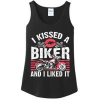 Bikers Motorcycling I Kissed A Biker And I Liked It Ladies Essential Tank