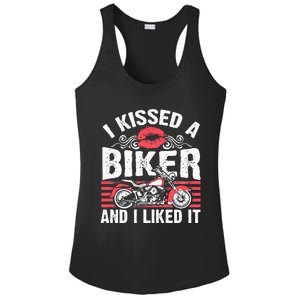 Bikers Motorcycling I Kissed A Biker And I Liked It Ladies PosiCharge Competitor Racerback Tank