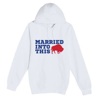 Buffalo Married Into This Express Delivery Premium Pullover Hoodie