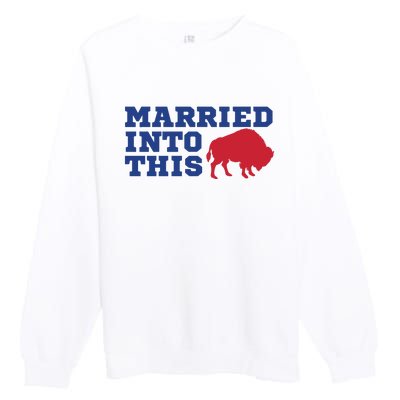 Buffalo Married Into This Express Delivery Premium Crewneck Sweatshirt