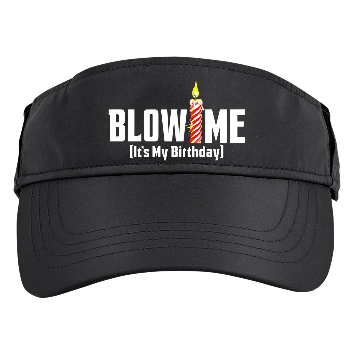 Blow Me Its My Birthday Adult Drive Performance Visor