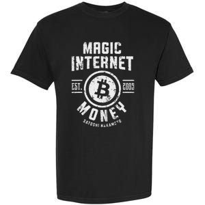 Bitcoin Magic Internet Money Btc Crypto Currency Blockchain Garment-Dyed Heavyweight T-Shirt