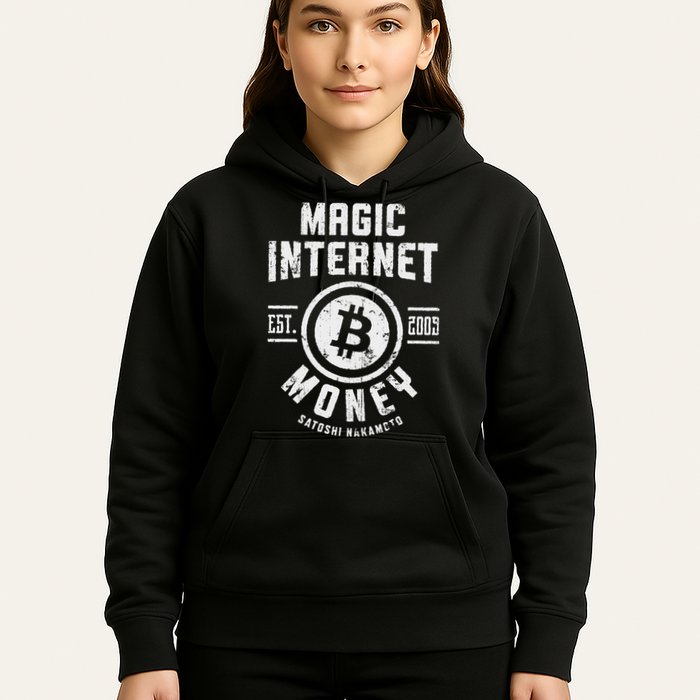 Bitcoin Magic Internet Money Btc Crypto Currency Blockchain Hoodie