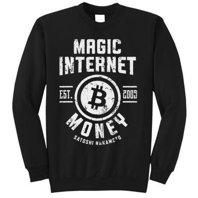 Bitcoin Magic Internet Money Btc Crypto Currency Blockchain Sweatshirt