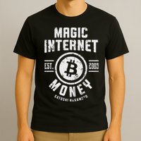 Bitcoin Magic Internet Money Btc Crypto Currency Blockchain T-Shirt