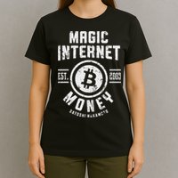 Bitcoin Magic Internet Money Btc Crypto Currency Blockchain T-Shirt