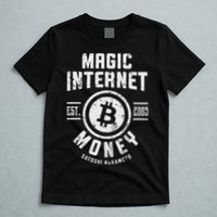 Bitcoin Magic Internet Money Btc Crypto Currency Blockchain T-Shirt