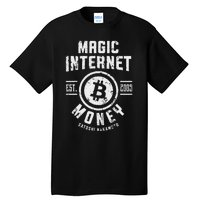 Bitcoin Magic Internet Money Btc Crypto Currency Blockchain Tall T-Shirt