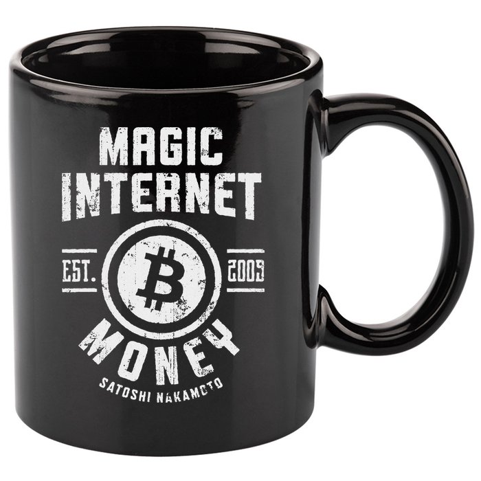 Bitcoin Magic Internet Money Btc Crypto Currency Blockchain 11oz C Handle Ceramic Mug