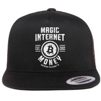 Bitcoin Magic Internet Money Btc Crypto Currency Blockchain Flatbill Hat