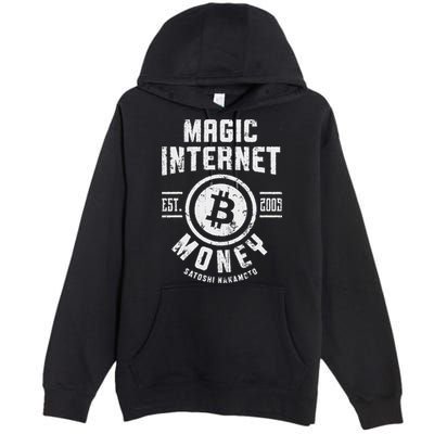 Bitcoin Magic Internet Money Btc Crypto Currency Blockchain Premium Pullover Hoodie