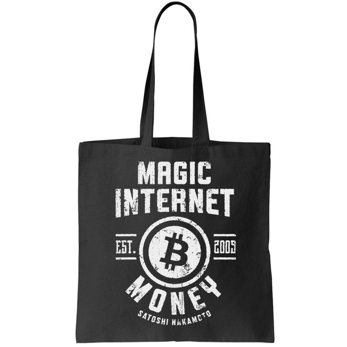 Bitcoin Magic Internet Money Btc Crypto Currency Blockchain Bag