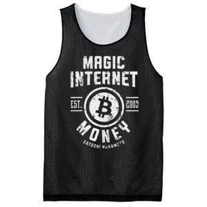 Bitcoin Magic Internet Money Btc Crypto Currency Blockchain Mesh Reversible Basketball Jersey Tank