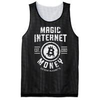 Bitcoin Magic Internet Money Btc Crypto Currency Blockchain Mesh Reversible Basketball Jersey Tank