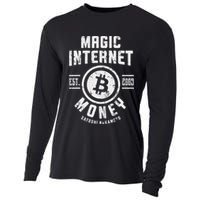 Bitcoin Magic Internet Money Btc Crypto Currency Blockchain Cooling Performance Long Sleeve Crew