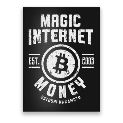 Bitcoin Magic Internet Money Btc Crypto Currency Blockchain Poster