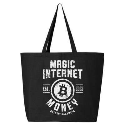 Bitcoin Magic Internet Money Btc Crypto Currency Blockchain 25L Jumbo Tote