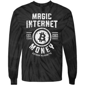 Bitcoin Magic Internet Money Btc Crypto Currency Blockchain Tie-Dye Long Sleeve Shirt