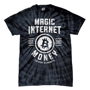 Bitcoin Magic Internet Money Btc Crypto Currency Blockchain Tie-Dye T-Shirt