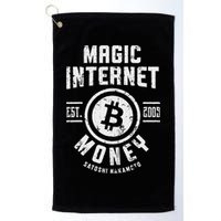 Bitcoin Magic Internet Money Btc Crypto Currency Blockchain Golf Towel