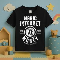 Bitcoin Magic Internet Money Btc Crypto Currency Blockchain Toddler T-Shirt