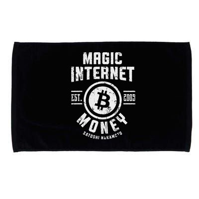 Bitcoin Magic Internet Money Btc Crypto Currency Blockchain Microfiber Hand Towel