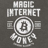 Bitcoin Magic Internet Money Btc Crypto Currency Blockchain Cotton Canvas Backpack