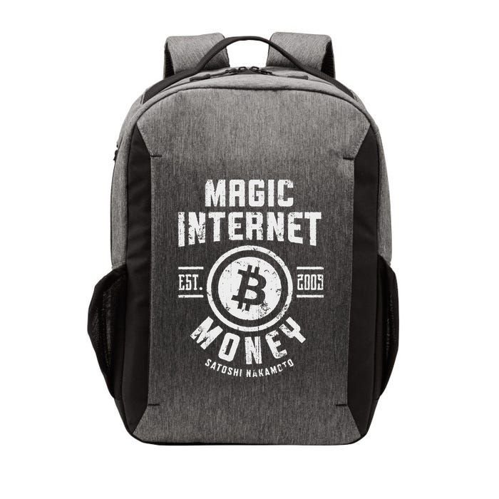 Bitcoin Magic Internet Money Btc Crypto Currency Blockchain Vector Backpack