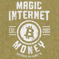 Bitcoin Magic Internet Money Btc Crypto Currency Blockchain Garment-Dyed Women's Muscle Tee
