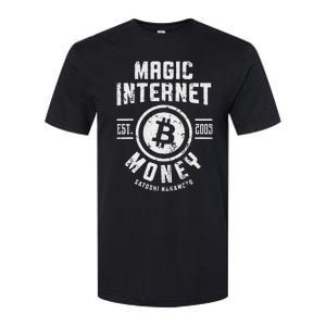 Bitcoin Magic Internet Money Btc Crypto Currency Blockchain Softstyle CVC T-Shirt